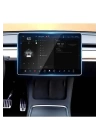 Tesla Model X Y S Araç Multimedya Ekran Koruyucu AR Oleofobik Uygulama Aparatlı Redclick Premium Temperli Cam Ekran Koruyucu