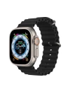 Apple Watch 10 Serisi 46mm Redclick Krd-75 Terletmez Dalgalı Tasarım Silikon Kordon