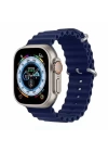 Apple Watch 10 Serisi 46mm Redclick Krd-75 Terletmez Dalgalı Tasarım Silikon Kordon