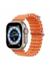 Apple Watch Ultra  2 49mm Redclick Krd-75 Terletmez Dalgalı Tasarım Silikon Kordon