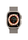 Apple Watch 10 46mm Redclick KRD-121 Metal İnce Slim Tasarım Luxury Hasır Kordon