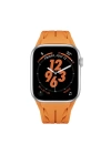 Apple Watch 7 8 SE 45mm KRD-127 Metal Tokalı Uzunluk Ayarlı Silikon Kordon