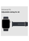 Apple Watch 10 Serisi 46mm Redclick Krd-75 Terletmez Dalgalı Tasarım Silikon Kordon