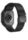 Apple Watch 6 7 8 SE 41mm Redclick KRD-121 Metal İnce Slim Tasarım Luxury Hasır Kordon