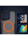 Apple iPhone 16 Pro Kılıf Magsafe Şarj Özellikli Military Airbag Şeritli Redclick Lamer Kapak