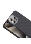 Apple iPhone 15 Pro Max Kılıf Magsafe Şarj Özellikli Karbon Fiber Görünümlü Redclick Gros Kapak