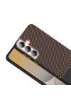 Galaxy S25 Plus Kılıf M-safe Şarj Özellikli Karbon Fiber Görünümlü Redclick Gros Kapak