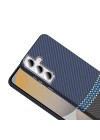 Galaxy S24 FE Kılıf M-safe Şarj Özellikli Karbon Fiber Görünümlü Redclick Gros Kapak
