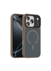 Apple iPhone 17 Pro Kılıf Mat Arka Yüzey Wireless Şarj Özellikli Redclick Flet M-safe Kapak