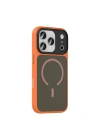 Apple iPhone 17 Pro Kılıf Mat Arka Yüzey Wireless Şarj Özellikli Redclick Flet M-safe Kapak