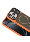 Apple iPhone 17 Pro Kılıf Mat Arka Yüzey Wireless Şarj Özellikli Redclick Flet M-safe Kapak