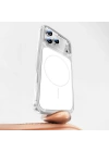 Apple iPhone 17 Pro Max Kılıf Redclick M-safe Şarj Özellikli Şeffaf Kamera Kontrol Butonlu Lugano Kapak