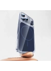 Apple iPhone 17 Pro Max Kılıf Redclick M-safe Şarj Özellikli Şeffaf Kamera Kontrol Butonlu Lugano Kapak