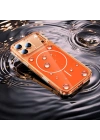 Apple iPhone 17 Pro Max Kılıf Redclick M-safe Şarj Özellikli Şeffaf Kamera Kontrol Butonlu Lugano Kapak