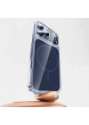 Apple iPhone 17 Pro Kılıf Redclick M-safe Şarj Özellikli Şeffaf Kamera Kontrol Butonlu Lugano Kapak