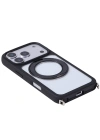 Apple iPhone 17 Pro Kılıf M-Safe Şarj Özellikli Standlı Redclick Piza Silikon Kapak