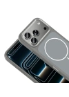 Apple iPhone 17 Pro Max Kılıf M-Safe Şarj Özellikli Metal Kamera Çerçeveli Redclick Sanremo Silikon Kapak