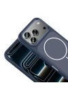 Apple iPhone 17 Pro Kılıf M-Safe Şarj Özellikli Metal Kamera Çerçeveli Redclick Sanremo Silikon Kapak