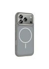 Apple iPhone 17 Pro Kılıf M-Safe Şarj Özellikli Metal Kamera Çerçeveli Redclick Sanremo Silikon Kapak