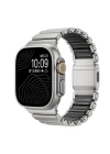 Apple Watch Ultra 49mm Uyumlu Redclick KRD-152 Titanyum Silikon Kordon
