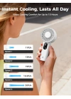 Aecooly PE01 Dijital LED Göstergeli 5 Kademeli Portatif Soğutucu El Fanı