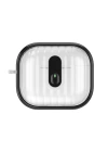 Airpods 4 Kılıf Kenarları Renkli Şeffaf Dilimli Silikon Redclick Airbag 40 Kılıf