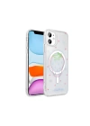 Apple iPhone 11 Kılıf M-Safe Şarj Özellikli Şeffaf Redclick Folk Sert Kapak