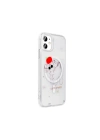 Apple iPhone 11 Kılıf M-Safe Şarj Özellikli Şeffaf Redclick Folk Sert Kapak