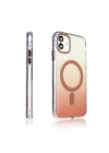 Apple iPhone 11 Kılıf M-safe Şarj Özellikli Transparan Renk Geçişli Redclick Toros Kapak