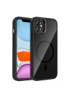 Apple iPhone 11 Kılıf Standlı ve Kamera Lens Hediyeli M-Safe Şarj Özellikli Redclick Etro Kapak