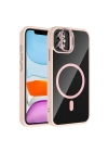Apple iPhone 11 Kılıf Standlı ve Kamera Lens Hediyeli M-Safe Şarj Özellikli Redclick Etro Kapak