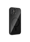 Apple iPhone 11 Kılıf Standlı ve Kamera Lens Hediyeli M-Safe Şarj Özellikli Redclick Etro Kapak