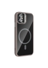 Apple iPhone 11 Kılıf Standlı ve Kamera Lens Hediyeli M-Safe Şarj Özellikli Redclick Etro Kapak