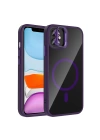 Apple iPhone 11 Kılıf Standlı ve Kamera Lens Hediyeli M-Safe Şarj Özellikli Redclick Etro Kapak