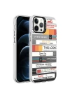 Apple iPhone 12 Pro Max Kılıf Desenli Redclick Silver Sert Kapak