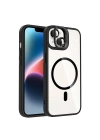 Apple iPhone 13 Kılıf Standlı ve Kamera Lens Hediyeli M-Safe Şarj Özellikli Redclick Etro Kapak