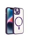 Apple iPhone 13 Kılıf Standlı ve Kamera Lens Hediyeli M-Safe Şarj Özellikli Redclick Etro Kapak