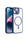 Apple iPhone 13 Kılıf Standlı ve Kamera Lens Hediyeli M-Safe Şarj Özellikli Redclick Etro Kapak