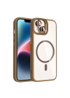 Apple iPhone 13 Kılıf Standlı ve Kamera Lens Hediyeli M-Safe Şarj Özellikli Redclick Etro Kapak