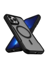 Apple iPhone 13 Pro Kılıf Magsafe Şarj Özellikli Renkli Kenar Airbag Şeritli Redclick Lamer Kapak