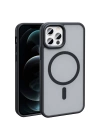 Apple iPhone 13 Pro Max Kılıf Magsafe Şarj Özellikli Mat Arka Yüzey Redclick Sio Kapak
