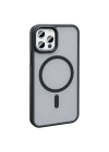 Apple iPhone 13 Pro Max Kılıf Magsafe Şarj Özellikli Mat Arka Yüzey Redclick Sio Kapak