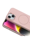 Apple iPhone 14 Kılıf M-Safe Şarj Özellikli Metal Kamera Çerçeveli Redclick Edi Silikon Kapak