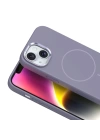 Apple iPhone 14 Kılıf M-Safe Şarj Özellikli Metal Kamera Çerçeveli Redclick Edi Silikon Kapak