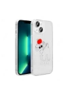 Apple iPhone 14 Kılıf Şeffaf Figürlü Redclick Folk Sert Kapak