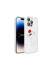 Apple iPhone 14 Pro Max Kılıf M-Safe Şarj Özellikli Şeffaf Redclick Folk Sert Kapak