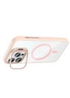 Apple iPhone 14 Pro Max Kılıf Standlı ve Kamera Lens Hediyeli M-Safe Şarj Özellikli Redclick Etro Kapak