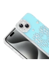 Apple iPhone 15 Kılıf Damla Taşlı Redclick Rivas Sert PC Kapak