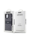 Apple iPhone 15 Kılıf DKNY Orjinal Lisanslı 3D Yazılı Repeat Texture Pattern Kapak