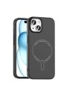 Apple iPhone 15 Kılıf M-Safe Şarj Özellikli Kamera Korumalı Redclick Elio Sert PC Kapak
